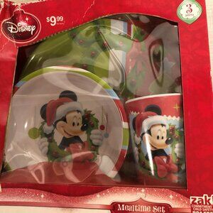 Disney Mickey Mouse new Christmas mealtime set